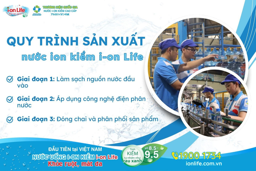 i-on Life: Tiên phong trong công nghệ sản xuất nước ion kiềm tại Việt Nam