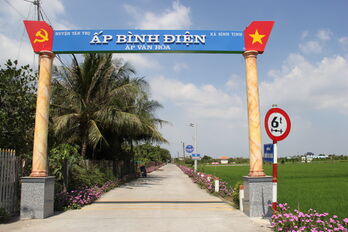 Đường quê đầy hoa