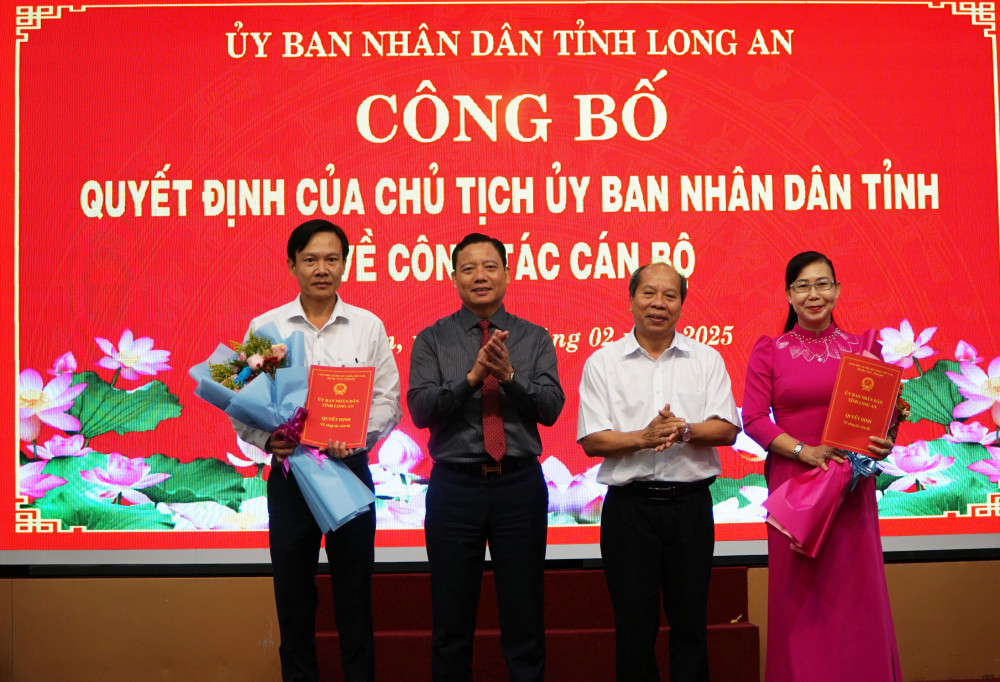 Long An: Công bố thành lập các cơ quan chuyên môn thuộc UBND tỉnh