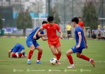 Tuyển U17 Việt Nam thắng 3-0 trong trận đấu tập với PVF