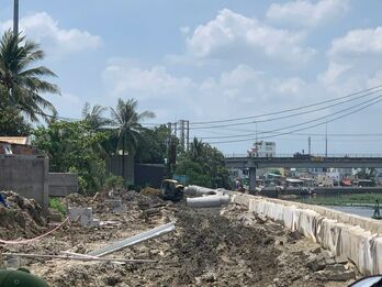 Bến Lức: Dự án kè chống sạt lở chậm tiến độ do vướng mặt bằng