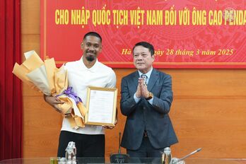 Cao Pendant Quang Vinh sẵn sàng lên đội tuyển Việt Nam