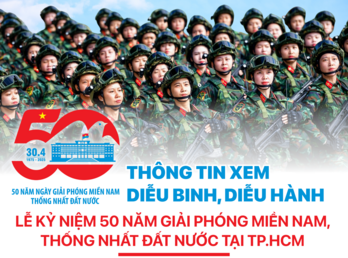 Infographic thông tin cần biết khi xem diễu binh, diễu hành tại TP.HCM ngày 30/4