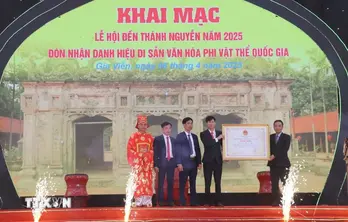 Lễ hội Đền Thánh Nguyễn được công nhận là Di sản Văn hóa phi Vật thể Quốc gia