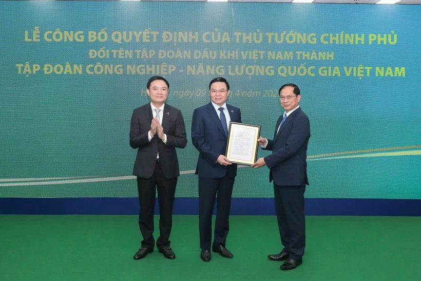 PVN chuyển đổi tên thành Tập đoàn Công nghiệp Năng lượng Quốc gia Việt Nam
