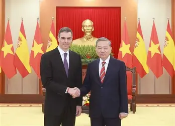 Vietnam wants to deepen comprehensive cooperation with Spain: Party chief