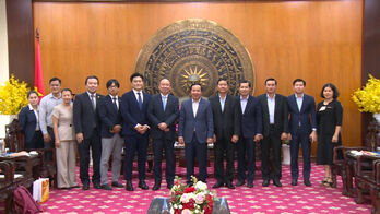 Chairman of Long An Provincial People's Committee - Nguyen Van Ut receives leaders of Aeon Retail Japan