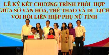 Sở Văn hóa, Thể thao và Du lịch ký kết kế hoạch phối hợp Hội Liên hiệp Phụ nữ tỉnh