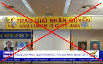 Lại tấu diễn 'trò hề' giải thưởng nhân quyền