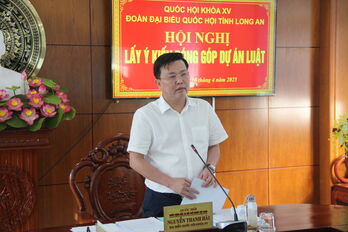 Đoàn đại biểu Quốc hội tỉnh lấy ý kiến đóng góp dự án Luật
