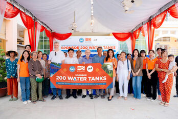 EZLand trao tặng 200 bồn chứa nước cho người dân huyện Cần Giuộc, tỉnh Long An