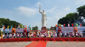 Groundbreaking Ceremony for Memorial Site of Comrade Vo Van Tan and Vo Van Ngan