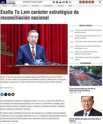 Party chief’s “Vietnam is one” message strikes chord across Latin America