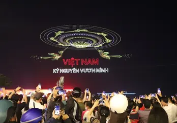 HCM City rehearses record-breaking 10,500-drone show