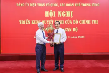 Ông Nguyễn Thái Học làm phó bí thư Đảng ủy Mặt trận Tổ quốc, các đoàn thể Trung ương