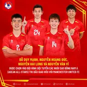 Four Vietnamese players join ASEAN All-Stars Team for friendly against Manchester United