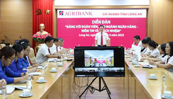 Agribank Chi nhánh tỉnh Long An tổ chức thành công Diễn đàn 'Đảng với đoàn viên, người lao động - Niềm tin và trách nhiệm'