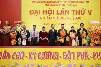 Ông Nguyễn Trí Dũng tái đắc cử chức vụ Bí thư Đảng ủy Agribank Chi nhánh tỉnh Long An