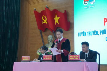Phiên tòa giả định tuyên truyền, phổ biến, giáo dục pháp luật về an toàn giao thông