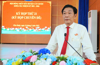 HĐND huyện Cần Giuộc tổ chức Kỳ họp lần thứ 21