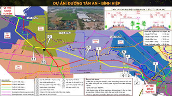 Dự kiến đầu tư đường Tân An – Bình Hiệp quy mô 8 -10 làn xe