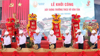 Khởi công xây dựng Trường THCS Võ Văn Tần