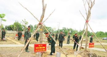 Bộ Chỉ huy Quân sự tỉnh tổ chức Lễ phát động trồng cây 'Đời đời nhớ ơn Bác Hồ'