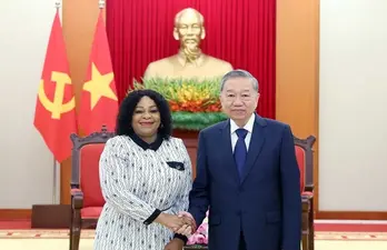 Tổng Bí thư Tô Lâm tiếp Phó Tổng Thư ký thứ nhất Đảng Đại hội Dân tộc Phi