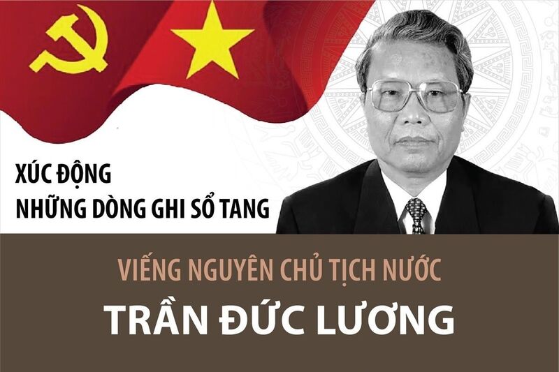 Xúc động những dòng ghi sổ tang viếng nguyên Chủ tịch nước Trần Đức Lương