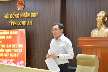 Thường trực HĐND tỉnh làm việc với Tổ trưởng Tổ đại biểu HĐND tỉnh và Thường trực HĐND cấp huyện