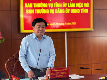 Ban Thường vụ Tỉnh ủy Long An làm việc với Ban Thường vụ Đảng ủy UBND tỉnh