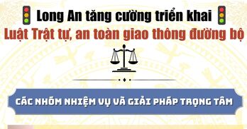 Long An tăng cường triển khai Luật Trật tự, an toàn giao thông đường bộ