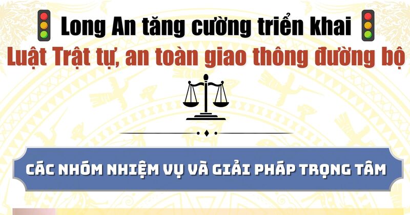 Long An tăng cường triển khai Luật Trật tự, an toàn giao thông đường bộ