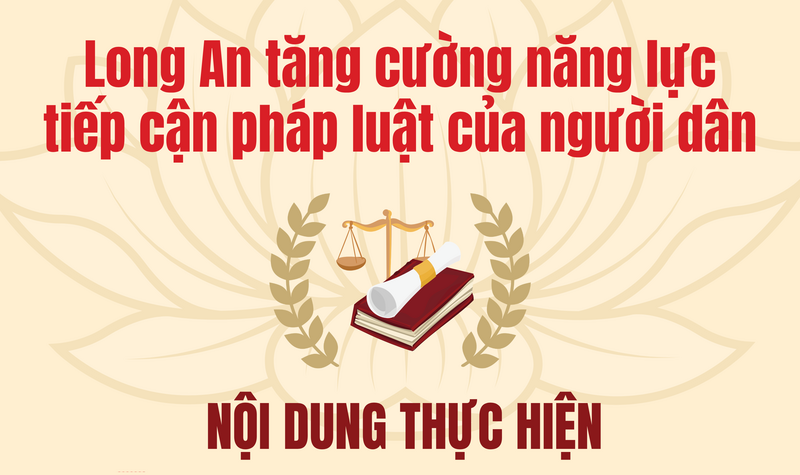 Long An tăng cường năng lực tiếp cận pháp luật của người dân