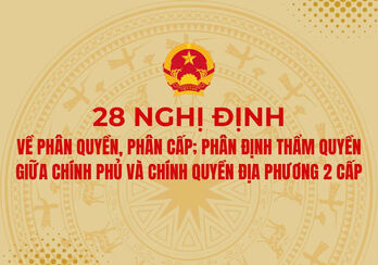 Toàn văn 28 Nghị định về phân quyền, phân cấp; phân định thẩm quyền giữa Chính phủ và chính quyền địa phương 2 cấp