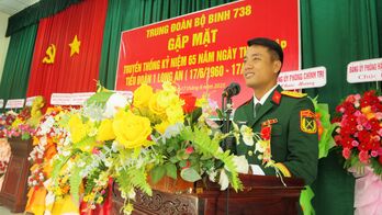 Gặp mặt truyền thống kỷ niệm 65 năm Ngày thành lập Tiểu đoàn 1 Long An