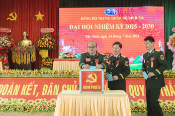 Đảng bộ Trung đoàn Bộ binh 738 tổ chức thành công Đại hội nhiệm kỳ 2025 – 2030