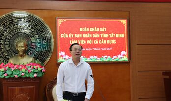 Phó Chủ tịch UBND tỉnh thăm, làm việc tại xã Cần Đước
