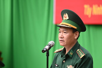 Chiến sĩ mới Bộ đội Biên phòng Tây Ninh về các đồn biên phòng nhận nhiệm vụ