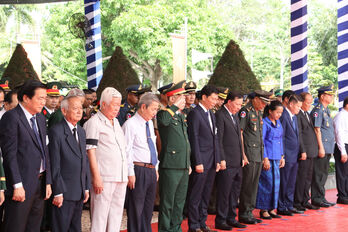 Tây Ninh: Truy điệu, an táng 156 bộ hài cốt liệt sĩ hy sinh tại Campuchia