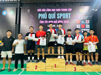 Khai mạc Giải cầu lông học sinh Phú Quí Sport mở rộng tỉnh Tây Ninh năm 2025