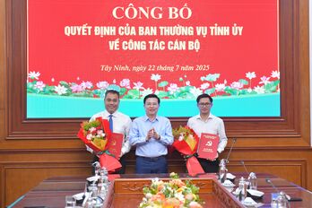 Tỉnh ủy Tây Ninh công bố các quyết định về công tác cán bộ