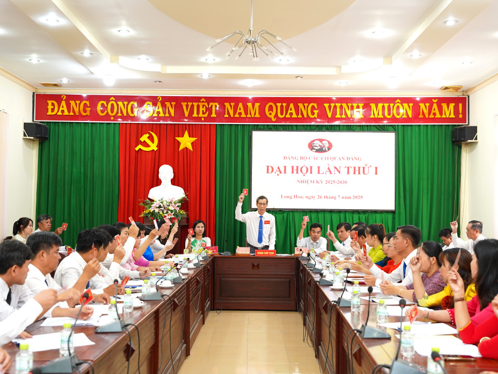 Đại hội đảng bộ các cơ quan Đảng phường Long Hoa lần thứ I, nhiệm kỳ 2025-2030