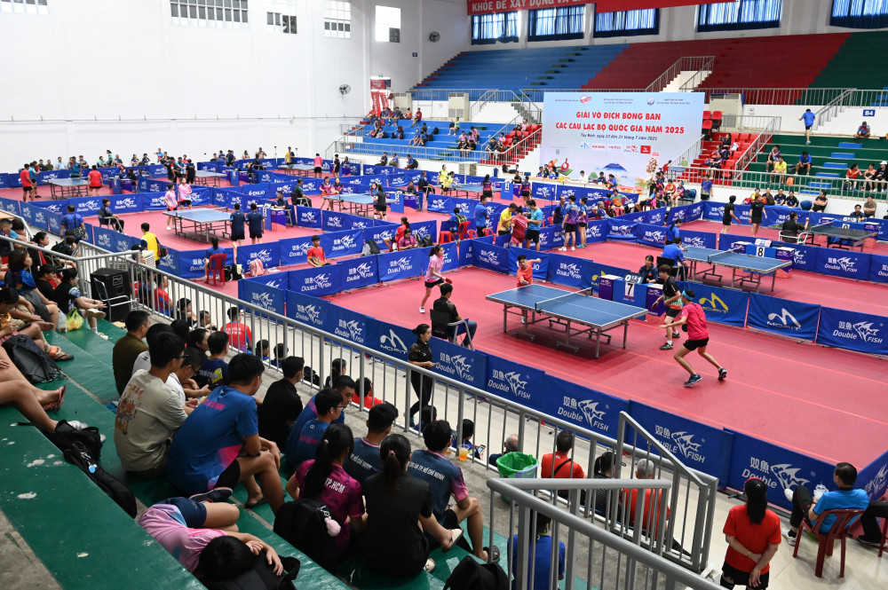 Giải Vô địch bóng bàn các câu lạc bộ quốc gia năm 2025 diễn ra từ ngày 25 - 31/07, tại Nhà thi đấu tỉnh Tây Ninh (đường Hoàng Lê Kha, phường Tân Ninh)