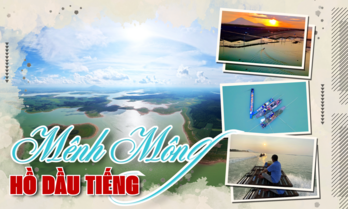 Mênh mông hồ Dầu Tiếng