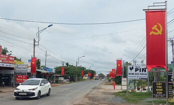 Xã Bình Hiệp đầu tư xây dựng tuyến Đường cờ Tổ quốc dài 6,5km