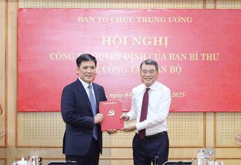 Ông Nguyễn Thanh Bình được bổ nhiệm giữ chức Phó Trưởng Ban Tổ chức Trung ương