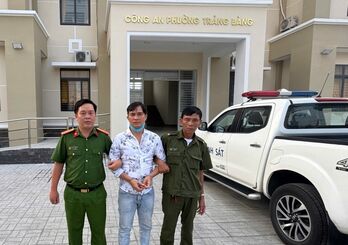 Công an phường Trảng Bàng bắt đối tượng truy nã
