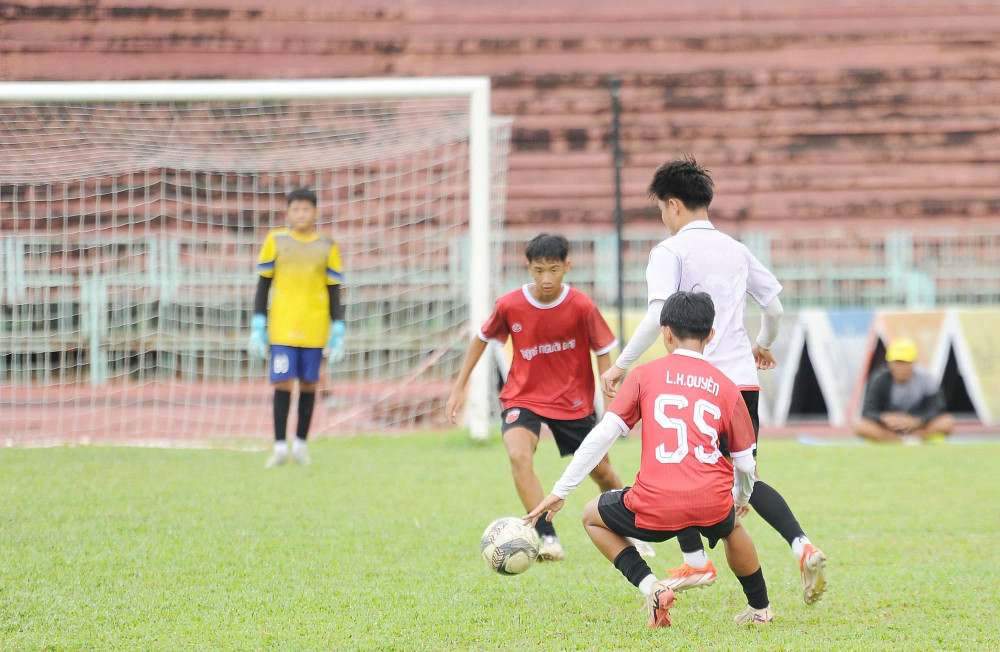 U17 Tây Ninh tập luyện chuẩn bị tham dự giải vô địch U17 Quốc gia 2025