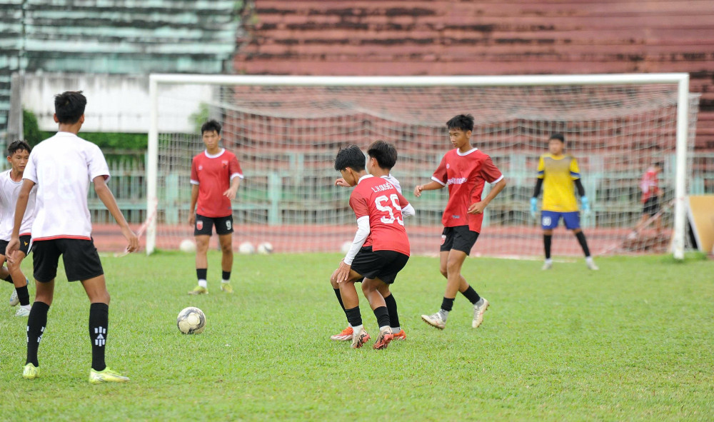 U17 Tây Ninh tập luyện chuẩn bị tham dự giải vô địch U17 Quốc gia 2025